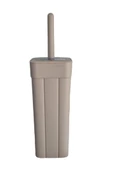 2'li Banyo Seti - 10L Pırpır Kapaklı Çöp Kovası Ve Wc Fırçalık thumbnail 10