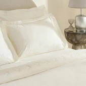 Karaca Home White Coll Rayas Nakışlı %100 Pamuk Çift Kişilik Nevresim Takımı Beyaz thumbnail 3