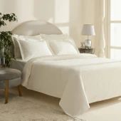 Karaca Home White Coll Rayas Nakışlı %100 Pamuk Çift Kişilik Nevresim Takımı Beyaz thumbnail 9