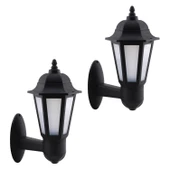 Bahçe Sokak Duvar Aplik Lamba Aydınlatma Lale Bahçe Armatürü Yandan Montaj E27 Duy Siyah Plastik thumbnail 5