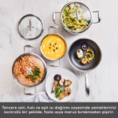 Karaca Powersteel 5Ply 316+ İndüksiyon Tabanlı 7 Parça Çelik Tencere Seti thumbnail 7