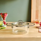 Karaca Amore Borosilikat Cam Derin Tencere 16 Cm thumbnail 11