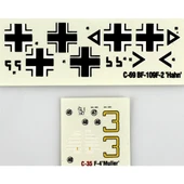 Mistercraft C038 1/72 Ölçek, BF-109F-4 (Muller) Savaş Uçağı, Plastik Model kiti thumbnail 5