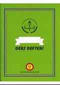 Ders Defteri 7 Derslik Günlük Yoklama Fişli - 1