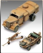 Academy 13401 1/72 Ölçek, Alman Yakıt Tankeri ve Schwimwagen, Plastik Askeri Araç Maket Seti - 2