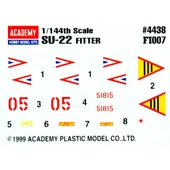 Academy 12612 1/144 Ölçek, SU-22 Fitter Savaş Uçağı, Plastik Model kiti thumbnail 4