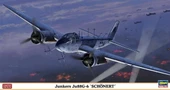 Hasegawa 1955 1/72 Ölçek, Junkers JU88G-6 Schönert (Limited Edition), Savaş Uçağı Plastik Model Kiti - 1