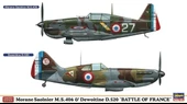 Hasegawa 1941 1/72 Ölçek, Morane Saulnier M.S.406 & Dewoitine D.5 (Limited Edition), Savaş Uçağı Plastik Model Kiti - 1