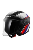 LS2 AIRFLOW 2 RUSH YARIM KASK BEYAZ - MAVI - KIRMIZI - 1