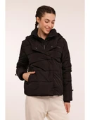 LUMBERJACK KARINA 2SN71 4PR SİYAH KISA KABAN thumbnail 1