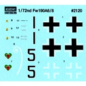 Academy 12480 1/72 Ölçek, Focke Wulf Fw190A 6/8 Savaş Uçağı, Plastik Model kiti - 3
