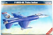 Mistercraft D105 1/72 F-16C-42 (Tulsa Yerlileri) Savaş Uçağı Plastik Model Kiti - 1