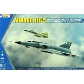 Kinetic K48052 1/48 Ölçek, Mirage IIIEBR/IIIEA/V South America Savaş Uçağı, Plastik Model kiti thumbnail 1