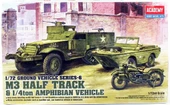 Academy 13408 1/72 Ölçek, Amerikan Zırhlı Personel Taşıyıcısı M3, Plastik Model kiti - 1