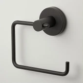 Kapaksız WC Kağıt Aparatı Vidalı Siyah Paslanmaz Metal Duvar Tipi Tuvalet Kağıtlık Banyo Aksesuarı thumbnail 1