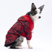 Pawstar Kırmızı Dijon Polarlı Su Geçirmez Orta-Büyük Irk Köpek Yağmurluğu thumbnail 3