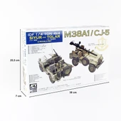 AFV Club AF35S99 1/35 Ölçek, IDF M38A1/CJ5 (2 models set) Tank Savarlı Jeep, Plastik Model kiti thumbnail 5