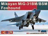 AMK 88003 1/48 Ölçek, Mikoyan MiG-31BM/BSM Foxhound, Savaş Uçağı, Plastik Model kiti thumbnail 1
