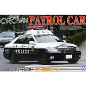 Aoshima 00303 1/24 Ölçek, 18 Crown Police Car Metropolitan Police, Plastik Model kiti thumbnail 1