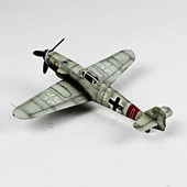 QD079 1/48 Ölçek, Messerschmitt Bf 109 G-10 Sergilemeye Hazır Plastik Uçak Maketi thumbnail 3