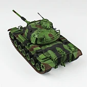 QD200 1/35 Ölçek, M48A5T1, Hobbytime, Sergilemeye Hazır Plastik Tank Maketi thumbnail 3