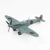 QD043 1/48 Ölçek, Spitfire  Sergilemeye Hazır Plastik Uçak Maketi thumbnail 2