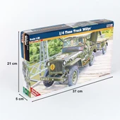 Mistercraft F299 1/35 (1/4 Ton Sınıfı) Willys Jeep Plastik Model Kiti thumbnail 5