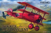 Meng QS-016 1/32 Ölçek, Fokker Dr.I Kızıl Baron Üç Kanatlı Savaş Uçağı, Plastik Model Kiti thumbnail 1