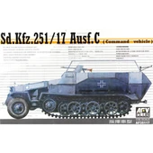 AFV Club AF35117 1/35 Ölçek, Sd.Kfz. 251/17 Ausf. C (Command vehicle) Tank, Plastik Model kiti thumbnail 1