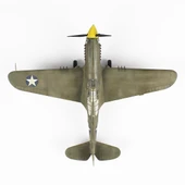 QD036 1/48 Ölçek, P-40C Warhawk Sergilemeye Hazır Plastik Uçak Maketi thumbnail 5