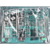 AMT 1016 1/25 Ölçek, 1957 Chevy Corvette Convertible Molded in Aqua Araba, Plastik Model kiti thumbnail 2