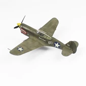 QD036 1/48 Ölçek, P-40C Warhawk Sergilemeye Hazır Plastik Uçak Maketi thumbnail 3