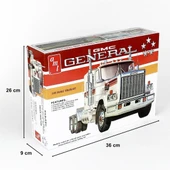 AMT 1272 1/25 Ölçek, 1976 GMC General Semi Tractor, Plastik Çekici Maketi thumbnail 5