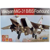 AMK 88008 1/48 Ölçek, Rus Mig-31 B/BS Foxhound, Savaş Uçağı, Plastik Model kiti thumbnail 1