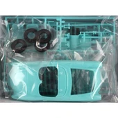 AMT 1016 1/25 Ölçek, 1957 Chevy Corvette Convertible Molded in Aqua Araba, Plastik Model kiti thumbnail 3