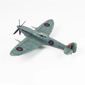 QD043 1/48 Ölçek, Spitfire  Sergilemeye Hazır Plastik Uçak Maketi thumbnail 3