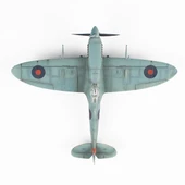 QD043 1/48 Ölçek, Spitfire  Sergilemeye Hazır Plastik Uçak Maketi thumbnail 4