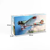 Hasegawa JT56 9056 1/48 Ölçek, Aichi D3A1 Type 99 Carrier Dive Bomber, Savaş Uçağı Plastik Model Kiti thumbnail 5