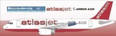 Nazca Decals Atj001 1/144 Ölçek, Atlasjet Decal-Standard Scheme With C thumbnail 1