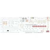 Babibi DBT01186 1/72 Ölçek, F-16 C, Öncel Filo Özel Şema Kırmızı, Dekal Seti - 2