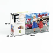 Hasegawa FC10 29110 1/24 Ölçek, 50 li Yılların Amerikan Kızları, Plastik Model Kiti thumbnail 5