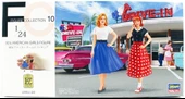 Hasegawa FC10 29110 1/24 Ölçek, 50 li Yılların Amerikan Kızları, Plastik Model Kiti thumbnail 1
