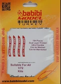 Babibi B3D-0001 1/72 Ölçek, Remove Flight Tags, 3 Boyutlu Dekal Çıkartma - 1
