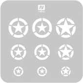 Vallejo ST-AIR004 1/72-1/48-1/32 USAF Şemaları Esnek Boya Şablonu thumbnail 1