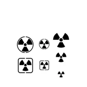 Vallejo ST-SF005 1/72-1/48-1/32-1/35 Radyasyon Uyarı Şemaları Esnek Boya Şablonu thumbnail 2