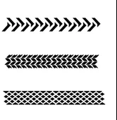 Vallejo ST-TX002 1/35 Tekerlek İzleri Desenli Esnek Boya Şablonu thumbnail 2