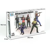 Trumpeter 00438 1/35 Ölçek, Afrikalı Özgürlük Savaşçısı Figürleri Plastik Model Kiti thumbnail 4