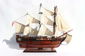 Gianhien Ts0020W60 Hms Bounty Ahşap Hazır Yelkenli Savaş Gemisi Maketi thumbnail 5