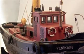 Tersane Model K2401 1/24 Ölçek, Yenikapı Römorkörü, R/C Dönüşebilir, Ahşap Tekne Kiti thumbnail 3