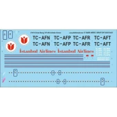 Babibi DAT-01183 1/144 Ölçek, İstanbul Hava Yolları Boeing 727-200, Dekal Çıkartma thumbnail 3